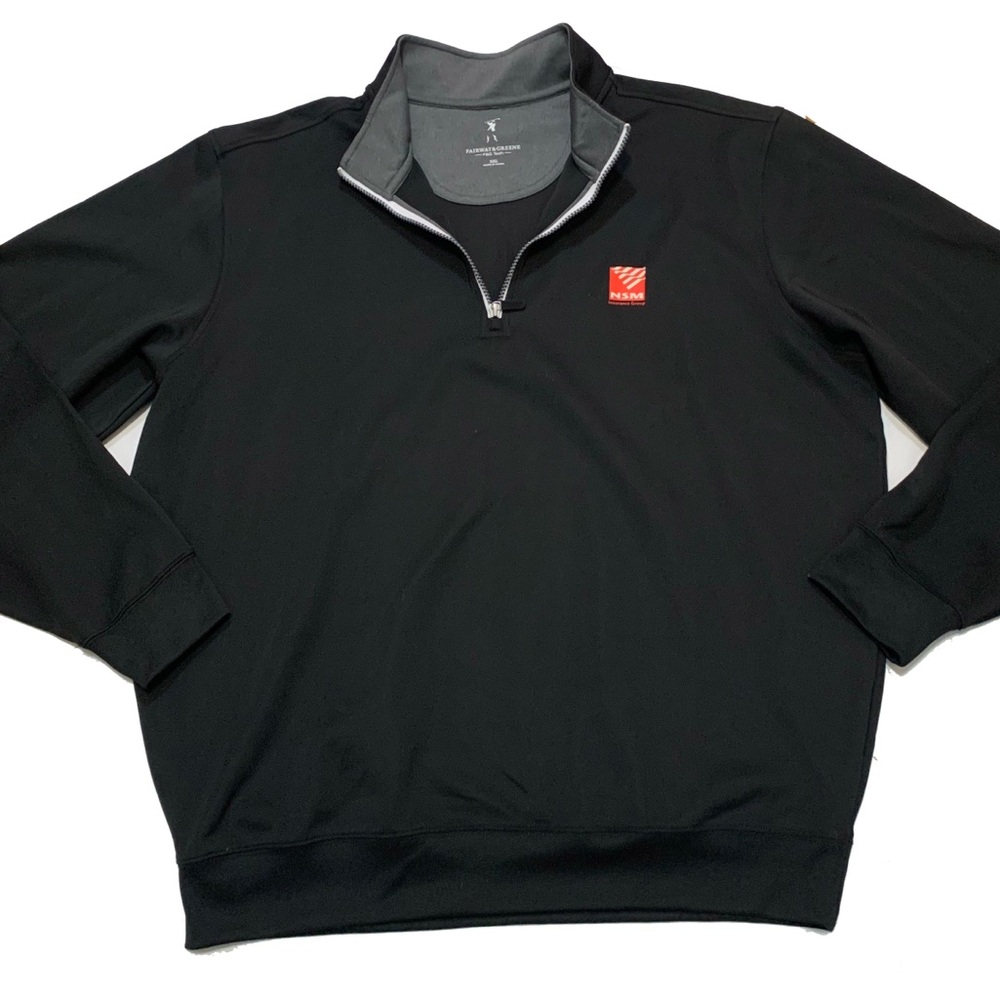 Men's Black Quarter-Zip pullover